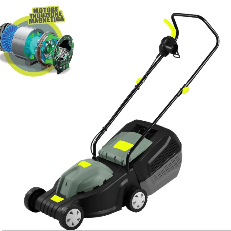 Rasaerba Elettrico con Motore a Induzione Magnetica 1000W