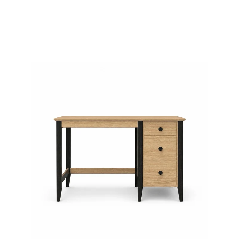 Scrivania in rovere 3C Scandi rovere naturale / nero