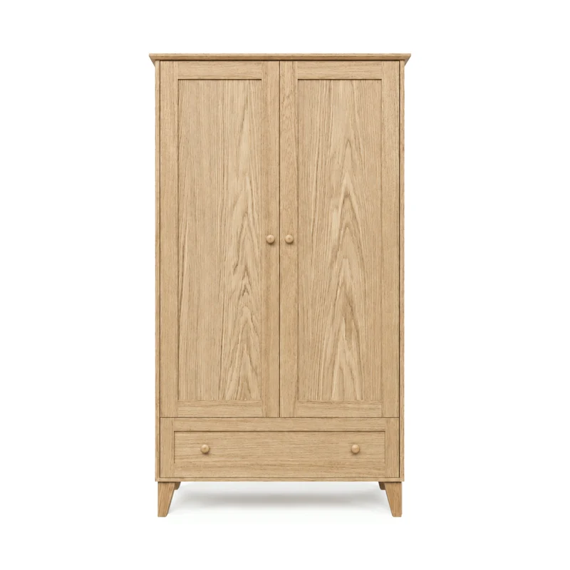 Armadio in rovere 2A1C Scandi rovere naturale