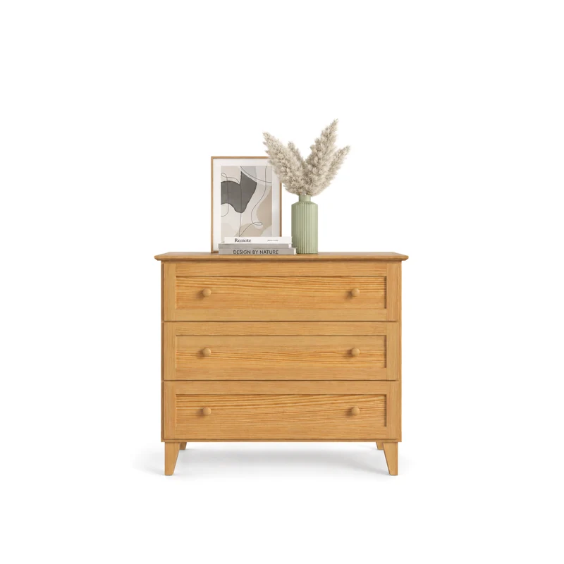 Cassettiera in pino 3S 105 Scandi pino naturale