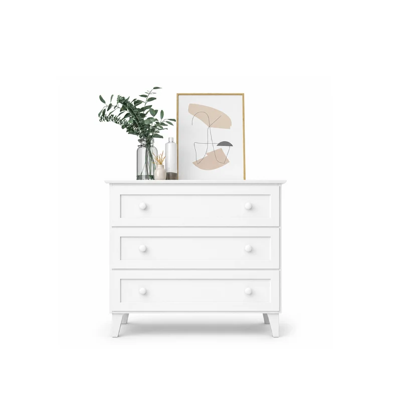 Cassettiera in legno 3S 105 Scandi bianco