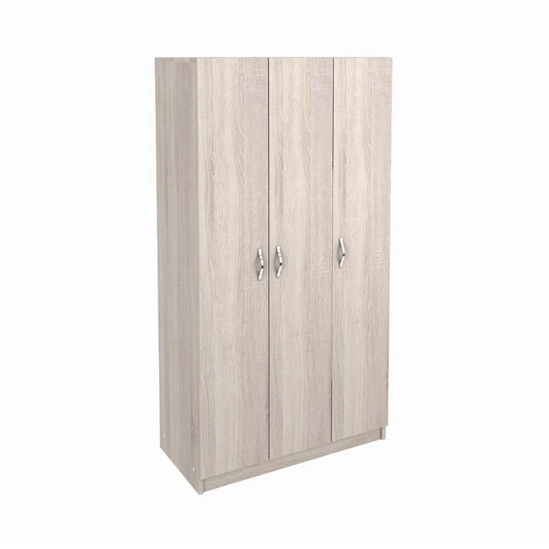 Armadio 90x45x170 cm 3 ante rovere sonoma