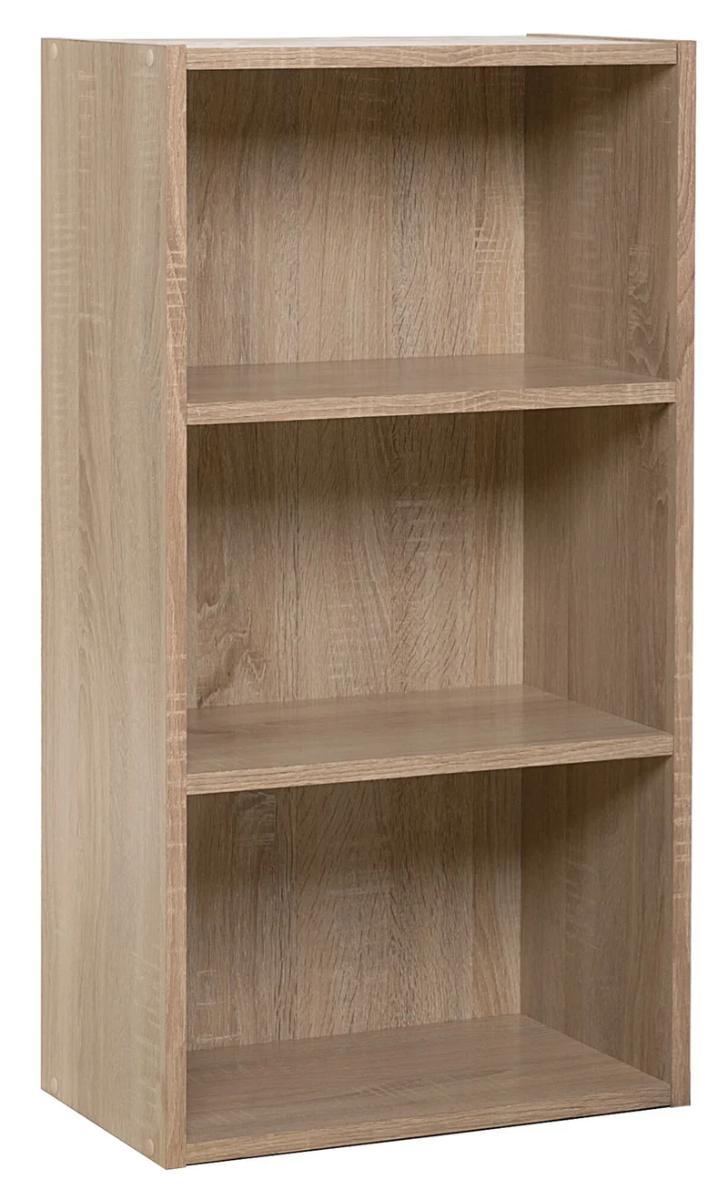 Mobile Libreria 3 Ripiani in Truciolato Fumer Rock Rovere
