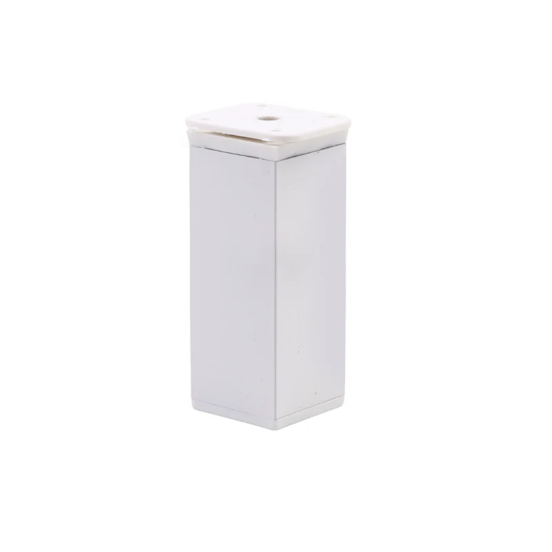 Piedini per Mobili regolabili 40x40mm - Altezza 100mm - Bianco