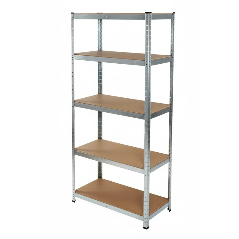 Scaffale modulare in metallo e legno a 5 ripiani - Ultra Resistente Xone