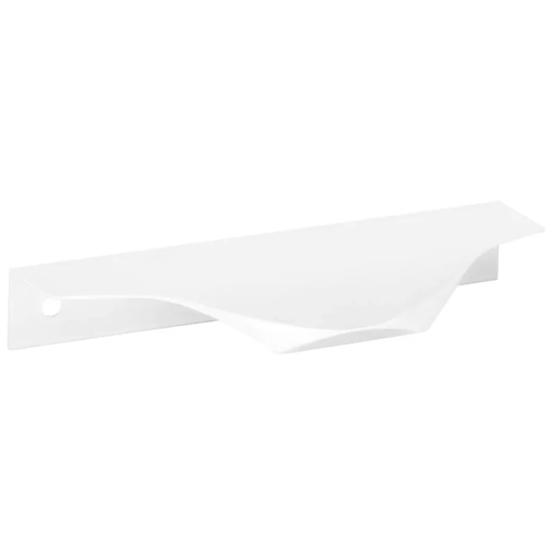 Maniglia per mobili a profilo Edge Grip 256mm (lunghezza totale 276mm) - Bianco