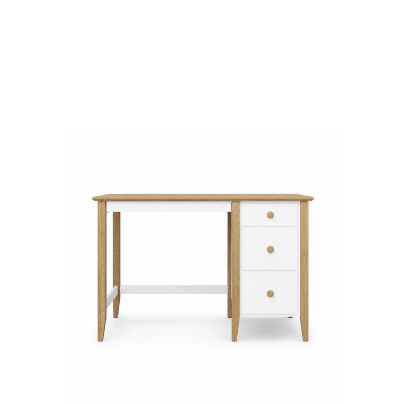 Scrivania in legno 3S Scandi bianco / rovere naturale