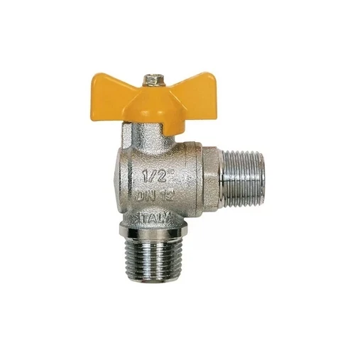 Valvola a sfera a squadra gas mm 1/2 dn 15