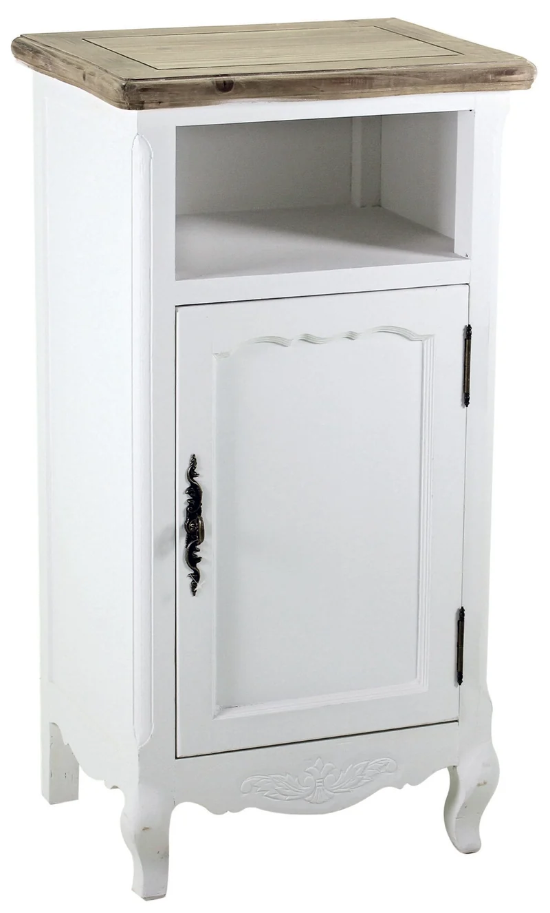 Comodino 1 Anta 1 Ripiano in Legno Country