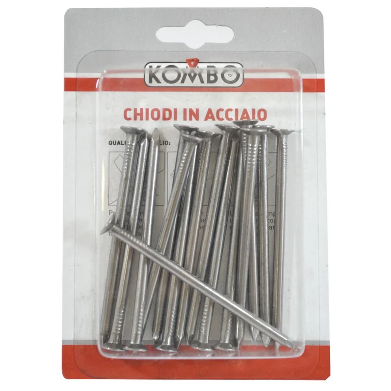 SET DI CHIODI CON TESTA PIATTA CARPENTERIA 3,5 X 70 GREZZI 75