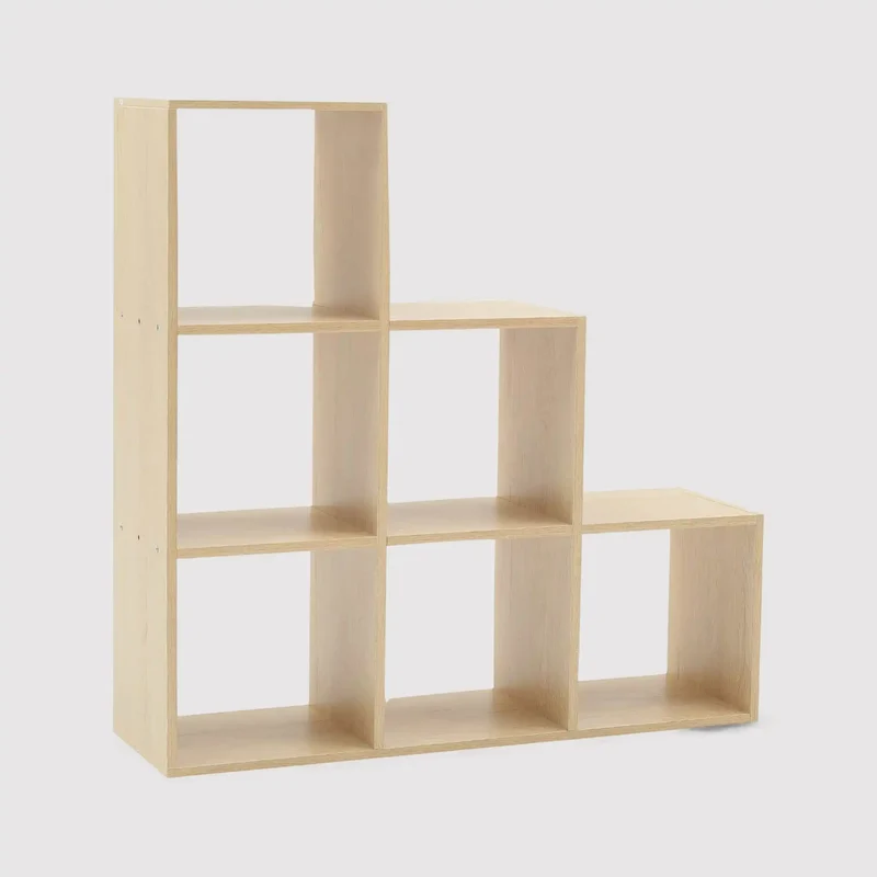 Scindapso - Mobile libreria a scala rovere chiaro