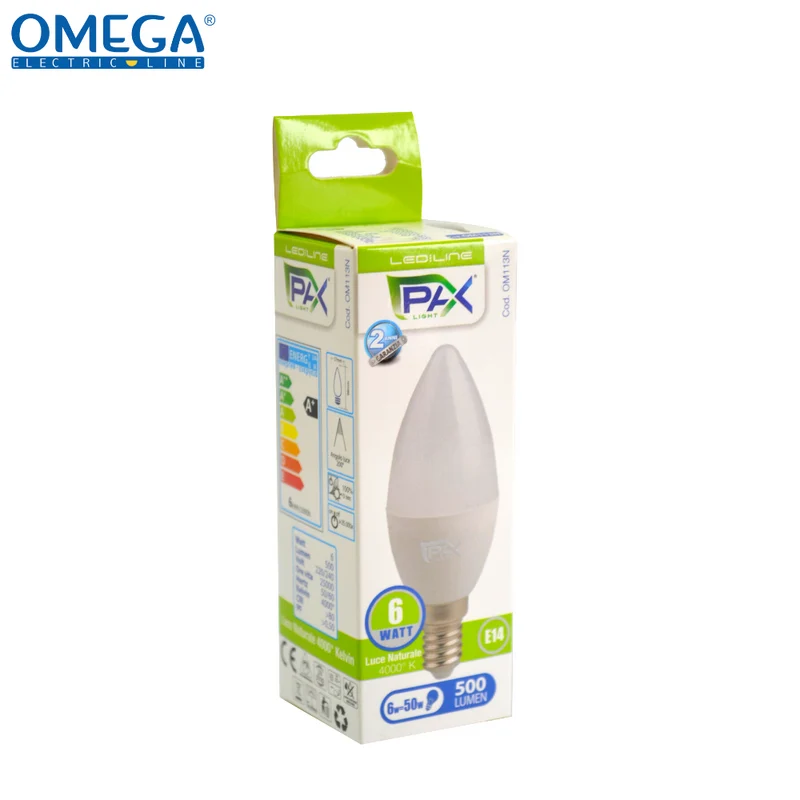 CANDELA LED C35 6W 4000K 500LM E14 A+