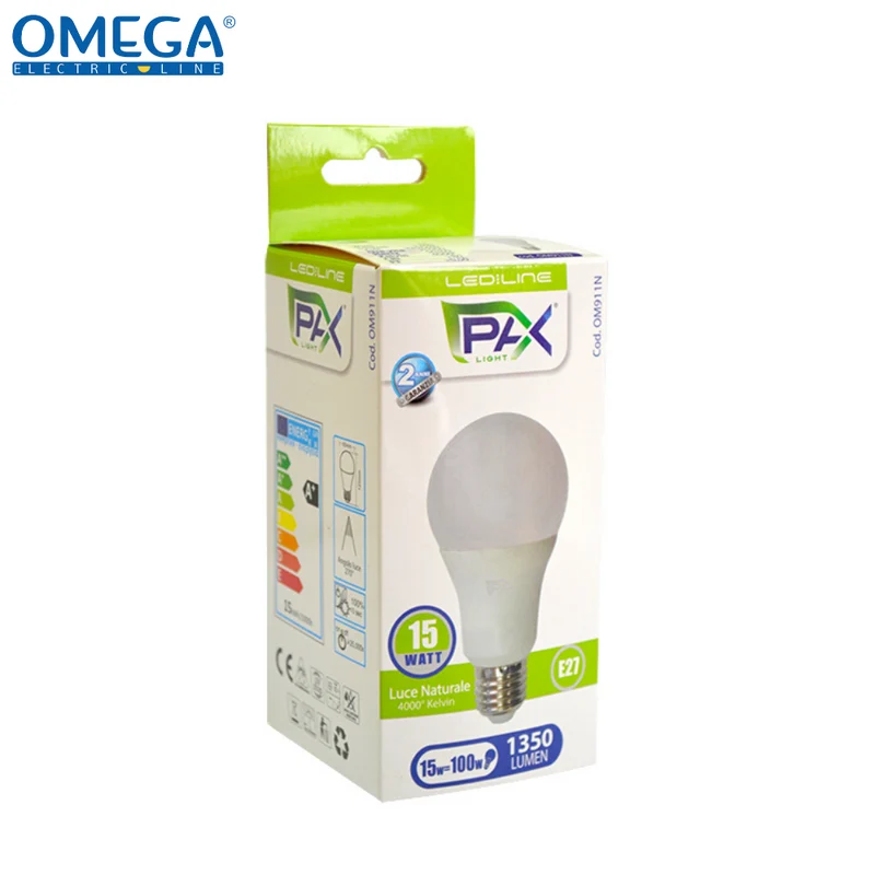 GOCCIA LED 15W A65 4000K 1350LM E27 A+