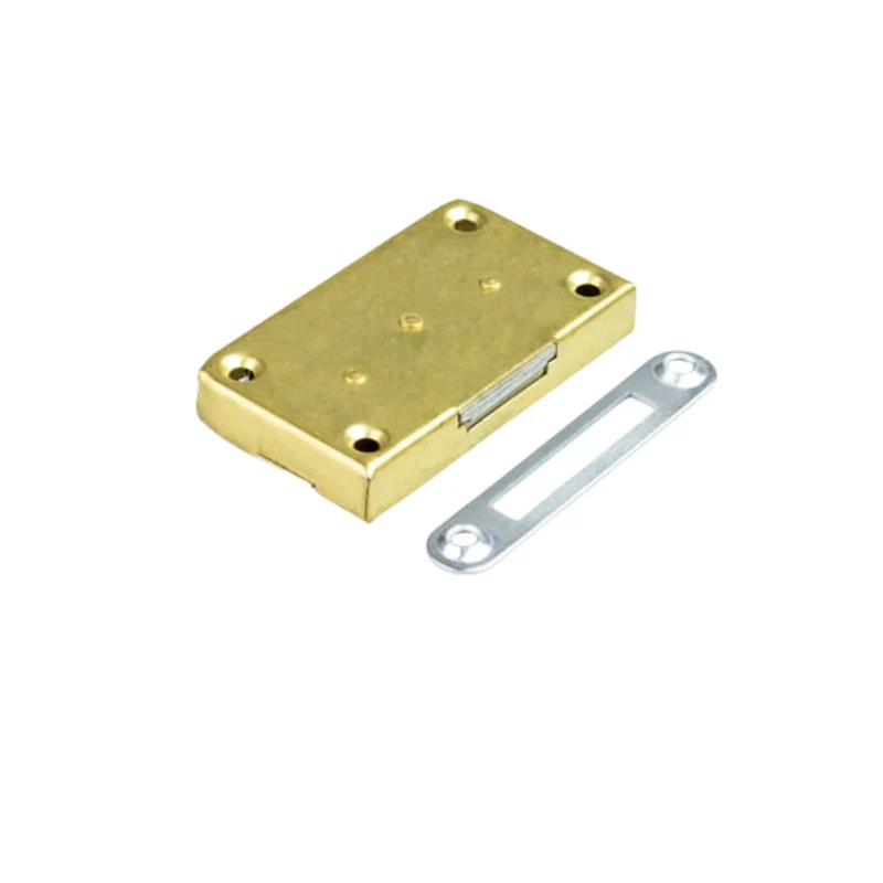 Serratura per mobili 35x60mm - Oro
