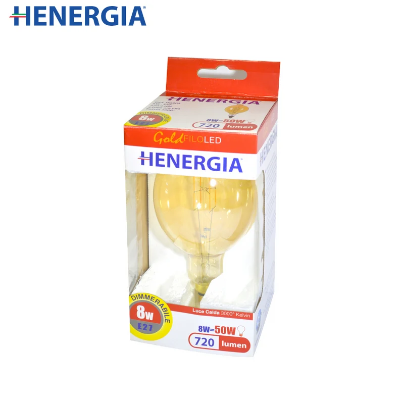 LAMPADINA FILO GOLD LED GIANT - 8W 2200K 720Lm