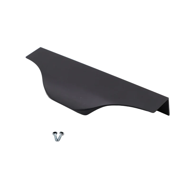 Maniglia per Mobili UFO Nero Opaco - 128mm (Lunghezze totali 148mm)