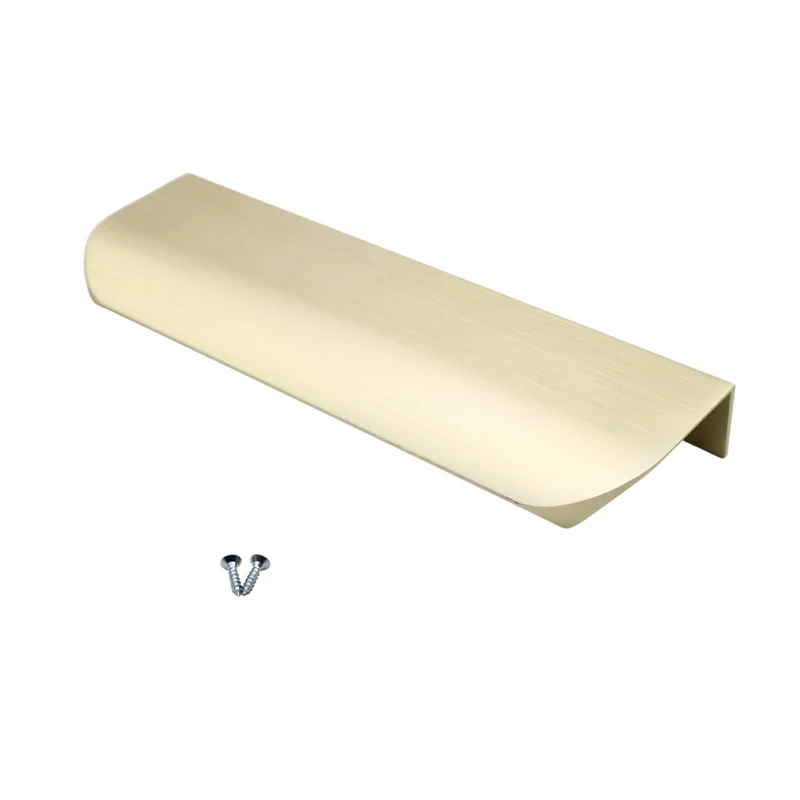 Maniglia per Mobili a profilo tondo Oro Opaco - 128mm (Lunghezze totali 148mm)
