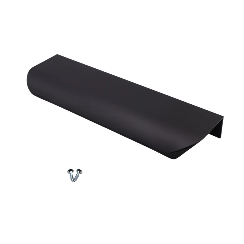 Maniglia per Mobili a profilo tondo Nero Opaco - 128mm (Lunghezze totali 148mm)