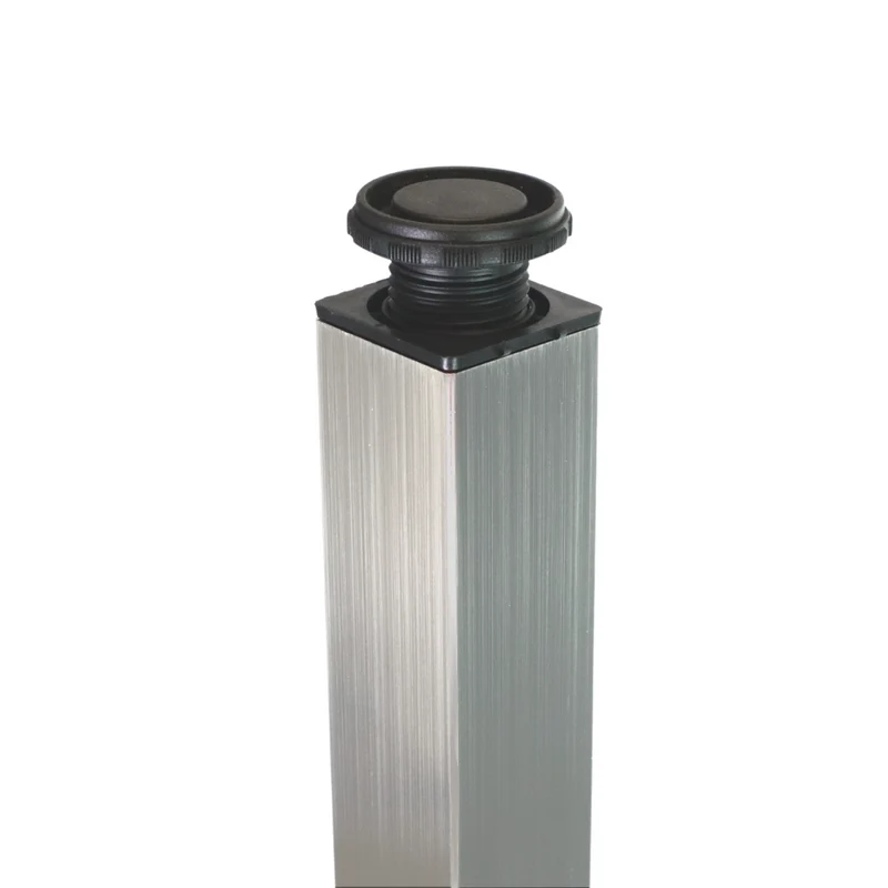 Piedini per Mobili regolabili nichel spazzolato 710mm - Altezza 100mm
