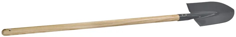 Pala da giardino, manico in legno. Testa in acciaio al carbonio.