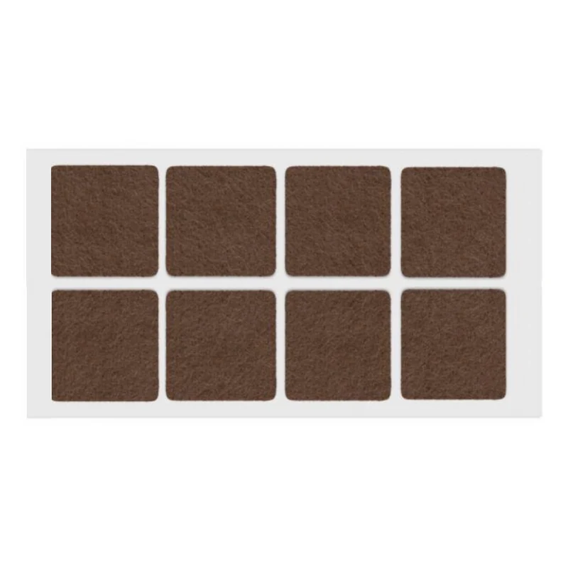 Feltrini adesivi per Mobili 50x50mm - Marrone