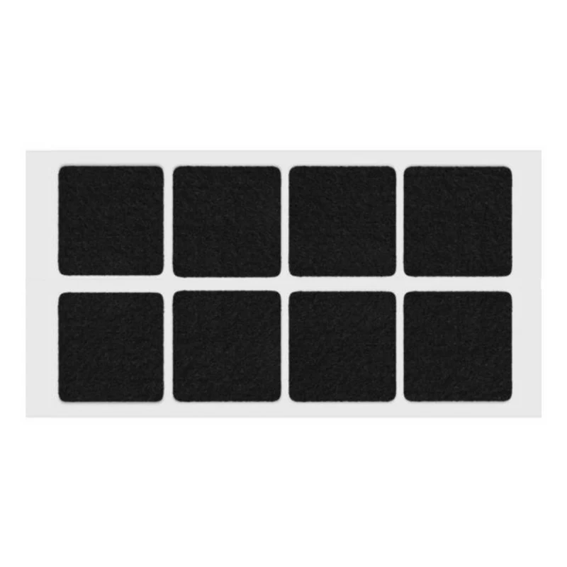 Feltrini adesivi per Mobili 50x50mm - Nero