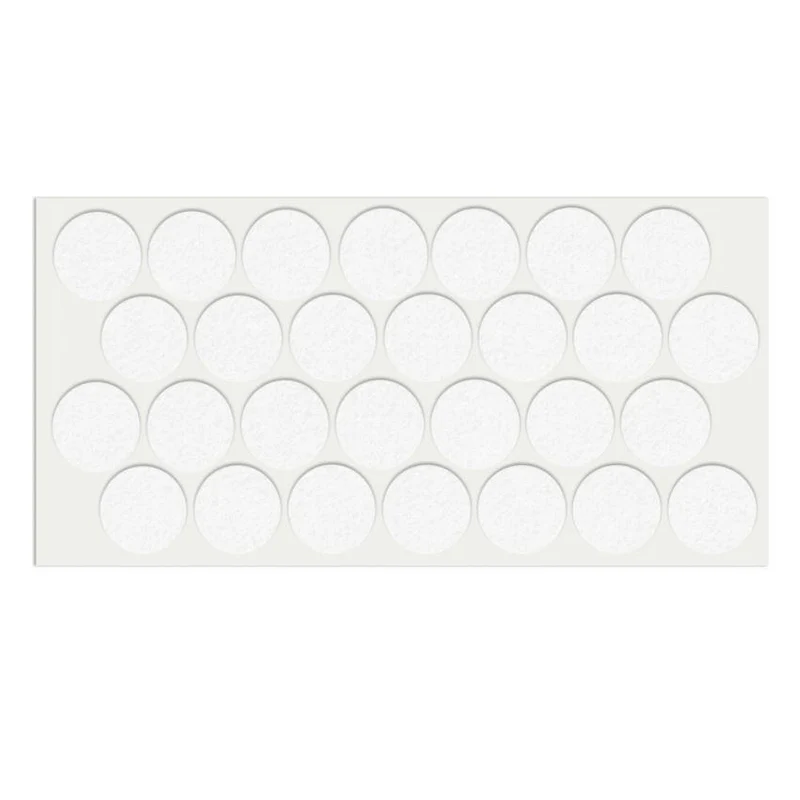 Feltrini adesivi per Mobili Ø28mm - Bianco