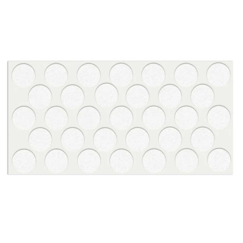 Feltrini adesivi per Mobili Ø24mm - Bianco