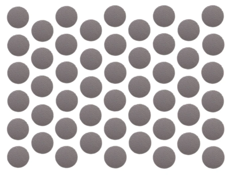Tappi coprivite adesivi - Grigio metallico Ø14