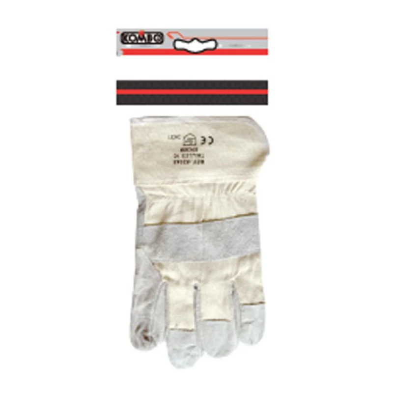Guanti da Giardino in Cotone e Pelle Taglia 10 Protezione 1 Paia 150 gr