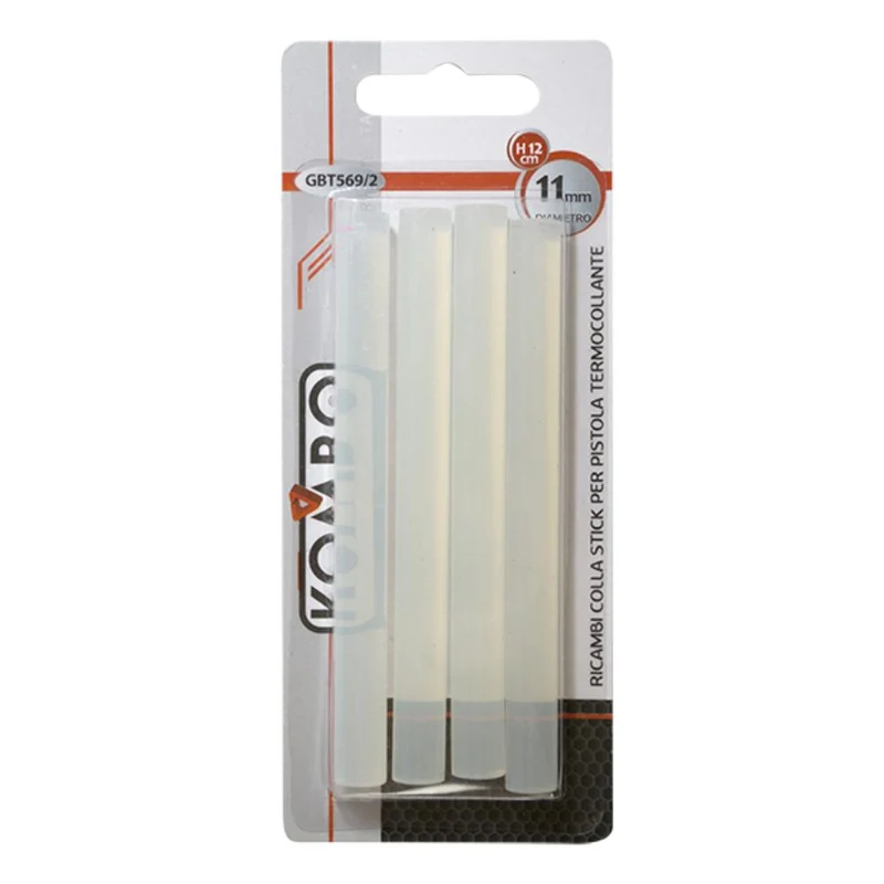 Stick Colla Ricambio per Pistola Termocollante 4pz 11x120mm