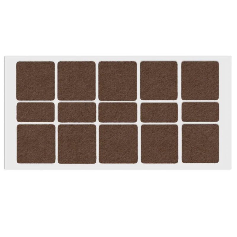 Feltrini adesivi per Mobili 40x40mm - Marrone