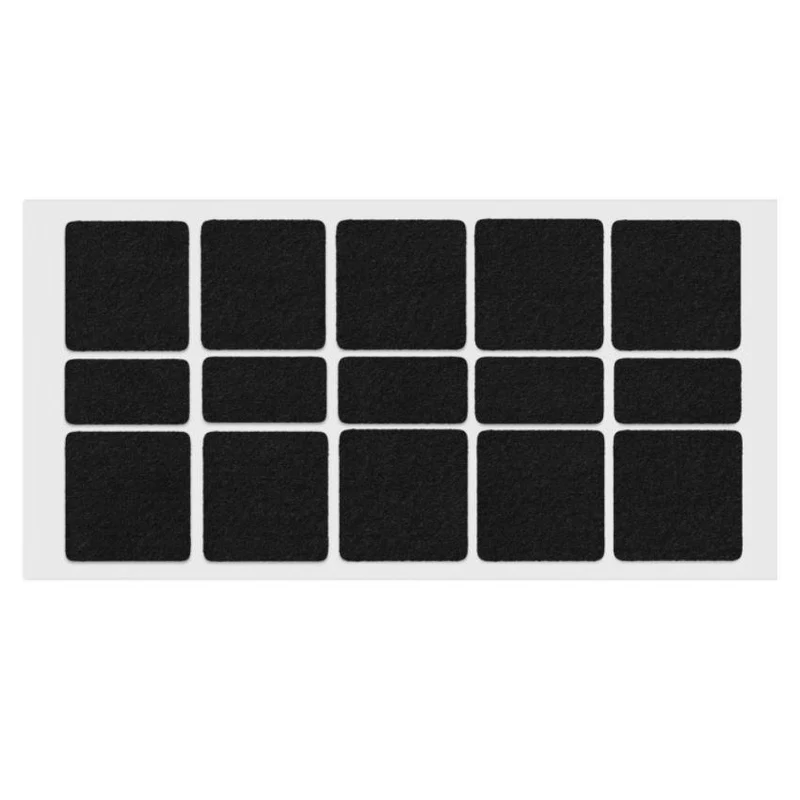 Feltrini adesivi per Mobili 40x40mm - Nero