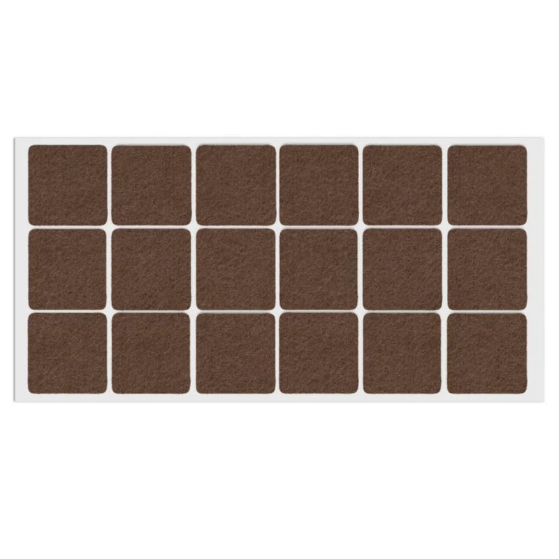 Feltrini adesivi per Mobili 35x35mm - Marrone