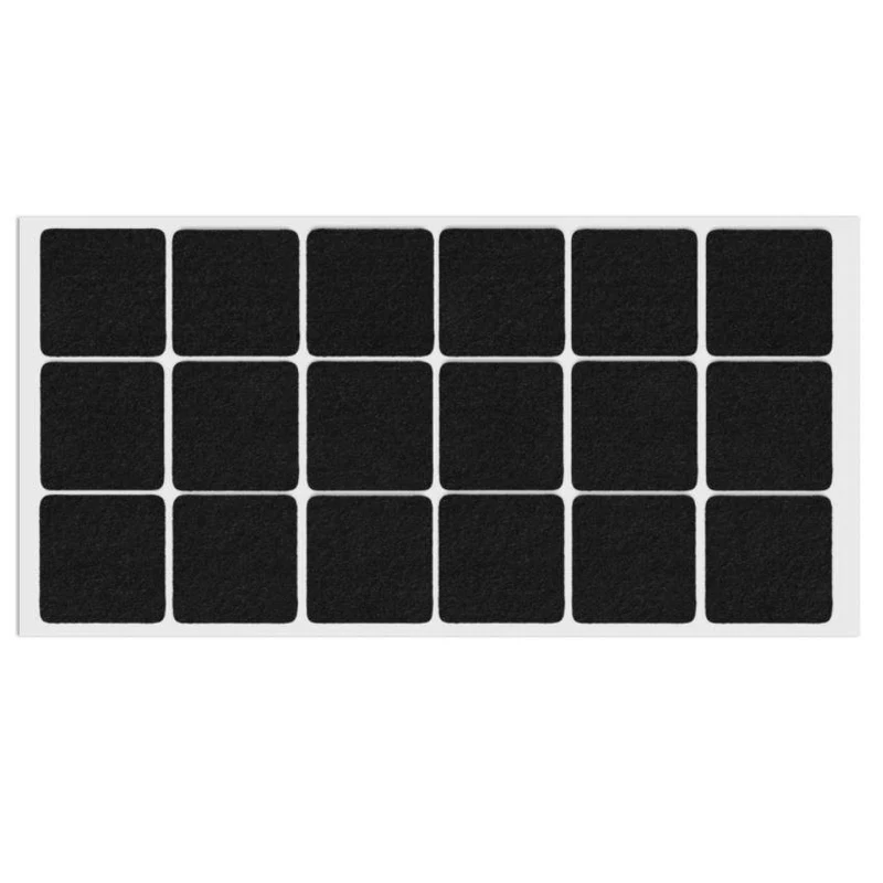 Feltrini adesivi per Mobili 35x35mm - Nero