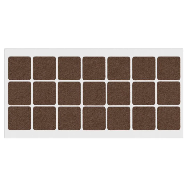 Feltrini adesivi per Mobili 30x30mm - Marrone