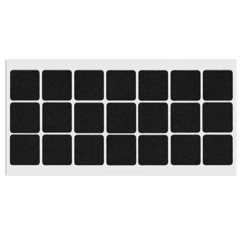 Feltrini adesivi per Mobili 30x30mm - Nero