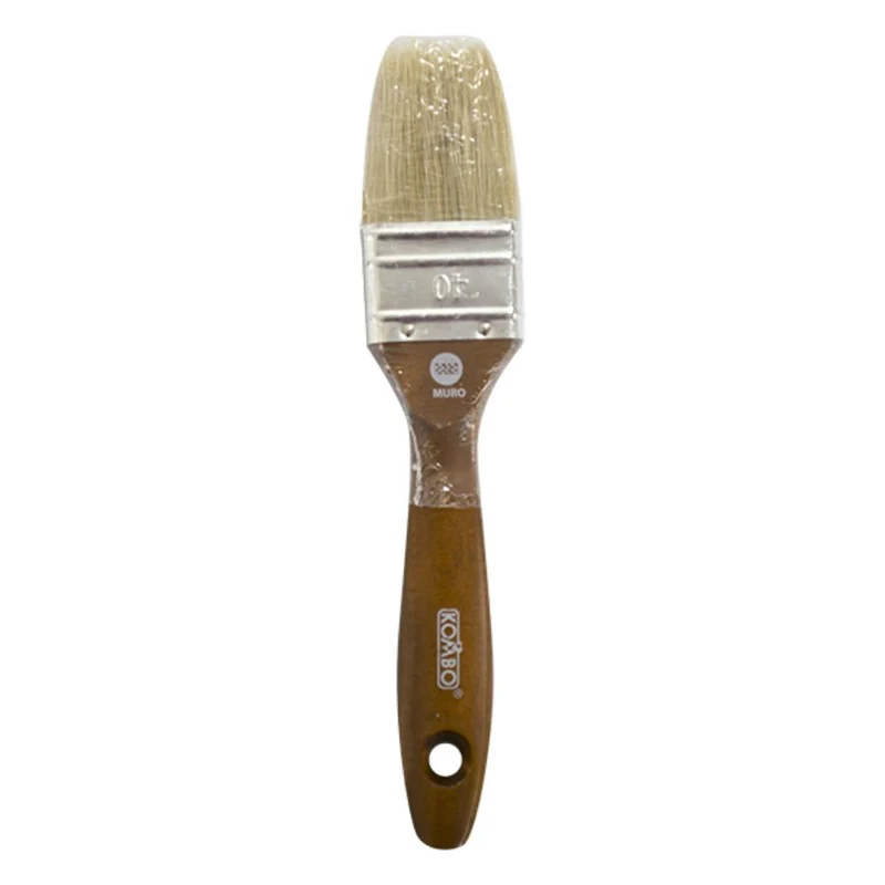 Pennello Piatto per Muro Alta Qualita' Setola 100% Naturale 40mm