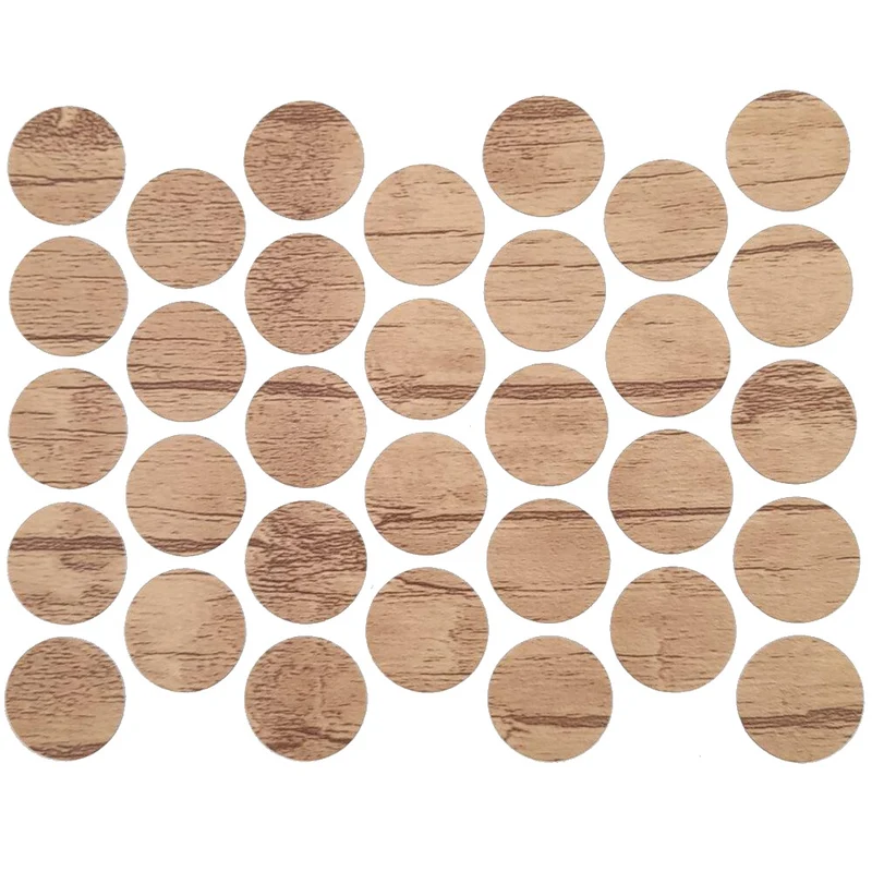 Tappi coprivite adesivi - Oak Nebraska Ø18