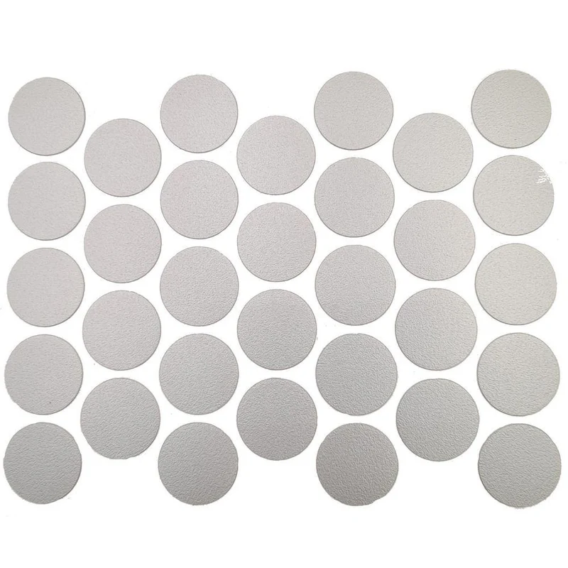 Tappi coprivite adesivi - Grigio metallico Ø18