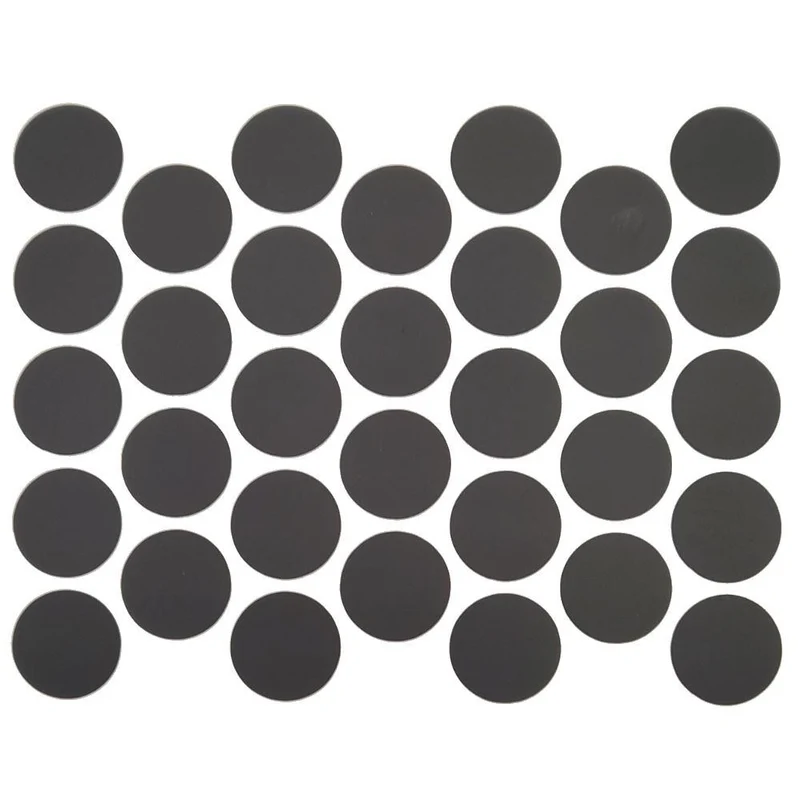 Tappi coprivite adesivi - Nero opaco Ø18