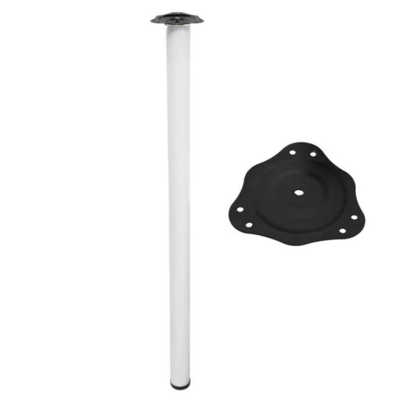 Piedini per Mobili 710mm con acciaio Piastre di Fissaggio - Bianco