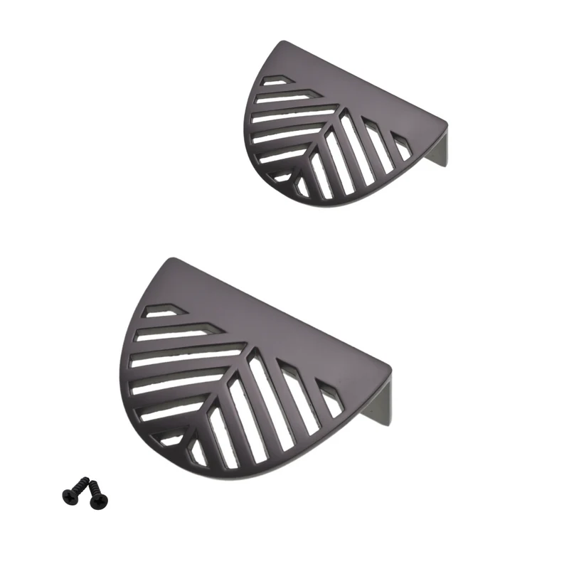Maniglia per mobili LEAF Edge Pull 32mm (lunghezza totale 60mm) - Argento Opaco Perlato