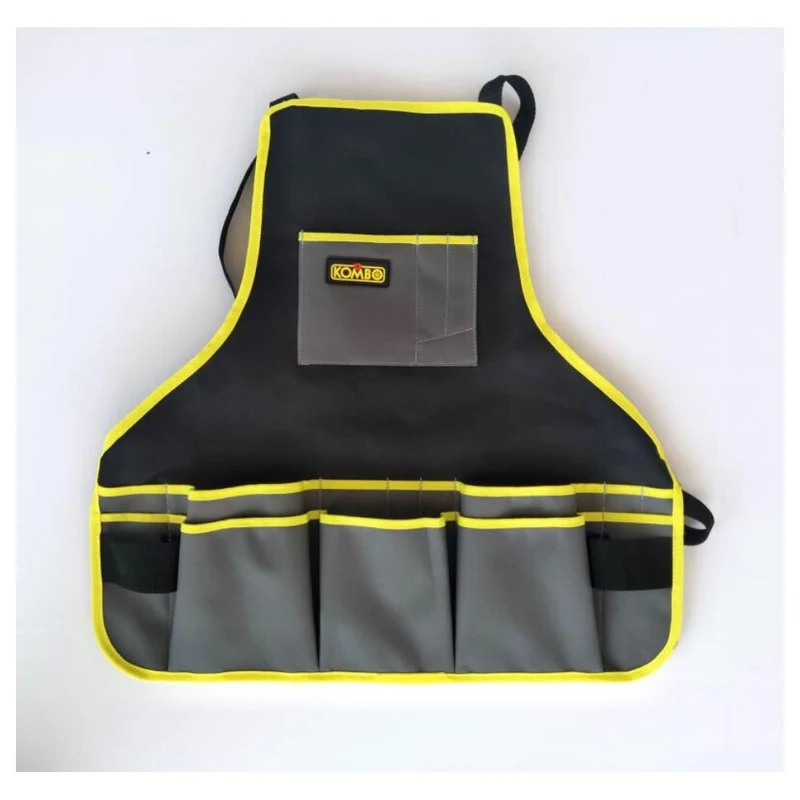 KOMBO Grembiule Portautensili 2 asole portamartello/6 tasche inserti grandi/5 medie