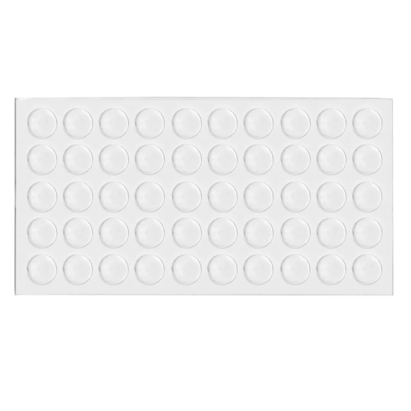 Paracolpi autoadesivi in silicone Ø9x2mm - 50 pezzi