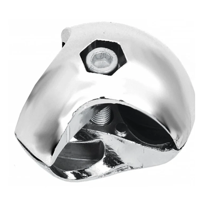 Doppio connettore per asta appendiabiti 25mm - Cromo