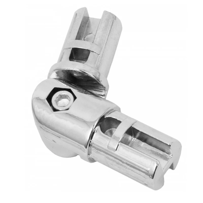 Supporto per asta appendiabiti 25mm - Cromo