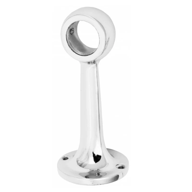 Supporto per asta appendiabiti 25mm - Cromo