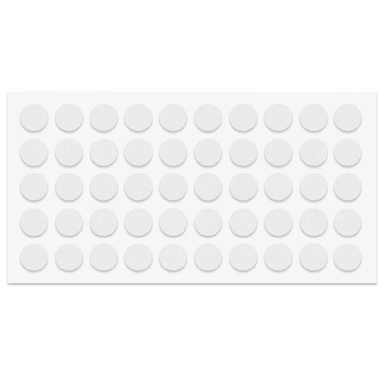 Paracolpi adesivi in silicone Bianco Ø10mm - 30 pezzi