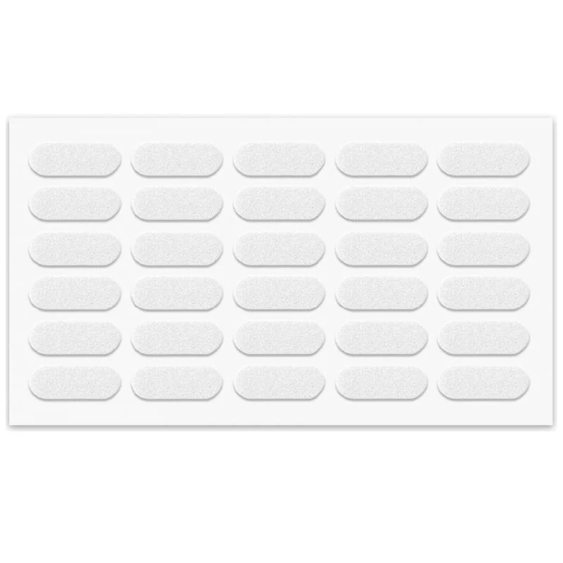 Paracolpi adesivi in silicone Bianco 8x22mm - 30 pezzi